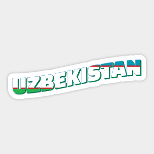 Uzbekistan vintage style retro souvenir Sticker